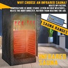 For 1 Person Far Infrared Sauna Indoor  Dry Sauna With Heating Foot Pad   Chair