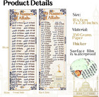 100 Pcs Colorful 99 Names Of Allah Bookmark Arabic English Islamic Bookmarks Ref