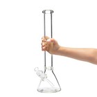 16  Heavy 7mm Thick Glass Bong Heavy Bong Clear Smoking Beaker Hookah Water Pipe