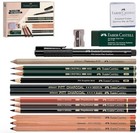 Faber Castell Premium Adult Art Kit 17 Piece Dry Mediums Drawing Set