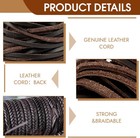10 Yards 3mm Flat Genuine Leather Cord  Real Leather Strips For Jewelry   Crafts