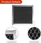  2-pack  Compatible Whirlpool 8206230a Microwave Charcoal Carbon Smoke Filters