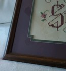 Vtg Cross Stitch Home Sweet Home   Professionally Matted Framed   14 75  X 21 5 