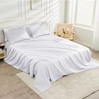 6 Piece Sheet Set     Deep Pocket Fitted Sheet  Flat Sheet  Pillowcases