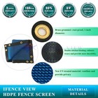 4 x3 -4 x50  Blue Fence Privacy Screen Panel Mesh Net Yards Construction Sites