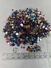 1 Pound Of Mixed Color   Size Acrylic Faceted Round Flatback Rhinestone  sequins