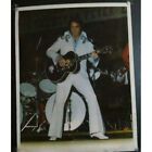 Vtg Elvis Presley Concert Poster 1975 Jackson Ms White Suit Guitar 17x21 Gloss