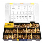 1380pcs Metric Bolt   Nut Kit     Grade 8 8 M4-m8 Set With Washers  Zinc Plated