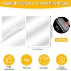 200 Pack 10 Mil Laminating Pouches Thermal Laminating Sheets Letter Size 9 X    