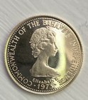 1973 10 Dollar Gold Bahamas Tobacco Dove Cameo Proof  1260 Minted   585 Fine