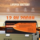 12v 200ah Lifepo4 Deep Cycle Lithium Battery Bms For Solar Panel Rv Off-grid Us