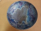 Vintage Drip Glazed Ceramic Signed Bowl With Damage chips