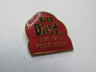 Vintage  80s Humor I d Diet But I m A Poor Loser Enamel Hat Lapel Pin  pn-86