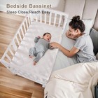 Baby Bassinets Bedside Sleeper  Portable Baby Crib Bedside Bassinet With Mattres