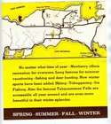 The Falls Hotel Brochure Newberry Michigan Upper Peninsula 1940 s