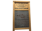 Vintage Columbus Washboard Co  Dubl Handi 18  Wood   Metal Laundry Washboard