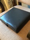 Zino Davidoff Black Leather Travel Humidor Cigar Case Spanish Cedar Lined