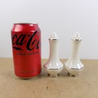 Pickard Brocade Salt   Pepper Shakers Fine China Usa Platinum Trim