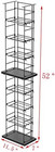 Cd Tower Media Rack Dvd Organizer Video Game Blu Ray Storage Holds 176 Single Cd