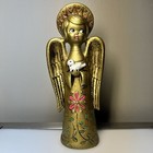 Vintage Holt Howard Gold Angel Christmas Decor 1960s Retro Groovy 11  Tall