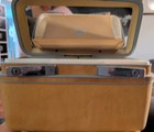 Vtg Samsonite Train Case Yellow Hard Shell Makeup Cosmetic Case W  Mirror Travel