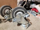 Lot Of 4 Unbranded 4  Swivel Plate Locking Castor Wheels