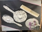 Silver Plated Dresser Set Vintage