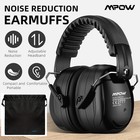 Mpow 035 Ear Defenders Headphone 34db Highest Nrr Safety Muff Shooting Protector
