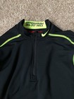 Nike Pro Combat Compression Shirt Fitted Black Green Men   s Medium Long Sleeve 