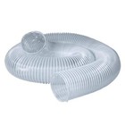 Powertec Dust Collection Hose Flexible Pvc Clear Color 4 In  Dia  X 10 Ft  Long