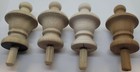 4  Unfinished Wood Turned Finial Hickory Oak Maple Cherry Spindle Clock Bed New