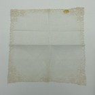 Vintage Desco Venice Lace Wedding Handkerchief Hankie Ivory Original Tags Labels