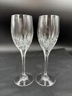 Handblown Crystal Mikasa Artic Lights Water wine Goblets In Box Set Of 2