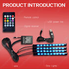 4pcs Rgb Pc Case Led Strip Computer Light Bar Pc Game Light With Remote Control