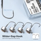 Ned Rig Jig Heads  20 Pack Finesse Mushroom Jig Hooks Kit For Bass Fishing 1 16