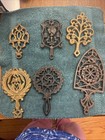 Vintage Cast Iron Trivets Lot Of 6  smalls 