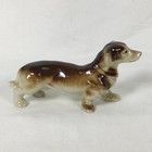 Vintage Dachshund Weiner Dog Ceramic Figurine 6  Made In Japan