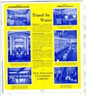 New England Steamship 1934 Brochure Fall River Providence New London New Bedford