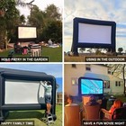 Inflatable Projector Screen 14ft With Air Blower And Storage Bag  Easy Set Up