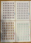 China 1983 T87 Female Roles In Beijing Opera In Full Sheets Of 8  1864-71 Mnh