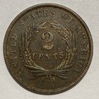 1864  Two Cent Piece  light Corrosion lightly Cleaned 