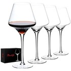 Red Wine Glasses Set Of 4     17 5oz Premium Crystal Wine Glass With Long Stem     