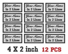 Custom Embroidered Name Tag Sew On Patch Motorcycle Biker 4  X 2   b  12 Pieces