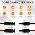 Solar Connectors Y Branch Upgraded Panel Connector  1 Pair Adapter    