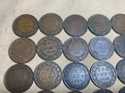 Lot Of 68 Large Cent Canadian Pennies 1c 1859-1920 Some High Grades Lot  4