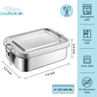 Stainless Steel Bento Box  47oz 1400ml Large Metal Bento Lunch Box Container    