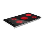 36  Black Ceramic Electric Cooktop 5 Burner 8800w