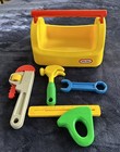 Vintage Little Tikes Tool Carrier With 4 Tools