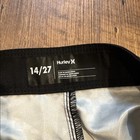 Hurley Swim Shorts Boys 14 27 Inseam 8 5 Black With Gray Checked Sharks Nwt