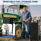 35 Gallon Gas Caddy Fuel Portable Oil Diesel Transfer Storage Wheels Tank Pump